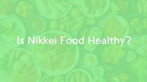 Colorful Nikkei food spread with fresh seafood, vegetables, and sushi rolls, vibrant and healthy, fusion cuisine, overhead shot.