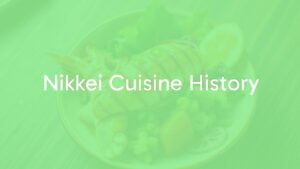 A beautifully arranged Nikkei cuisine dish, featuring fresh seafood and colorful Peruvian ingredients, Japanese plating style, vibrant and fresh, photorealistic.