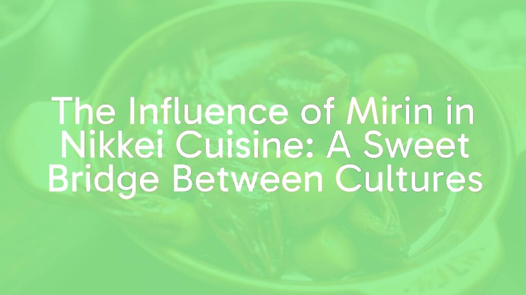 A golden bowl of Nikkei cuisine featuring glazed seafood and vegetables with a glossy mirin sauce, highlighting the fusion of Japanese and Peruvian flavors, warm lighting, realistic.