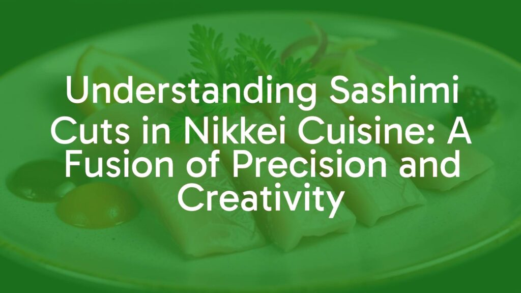 Fresh sashimi slices with precision cuts, arranged artistically on a plate, bright Peruvian garnishes and sauces, minimalist yet vibrant presentation, high detail, realistic food photography.